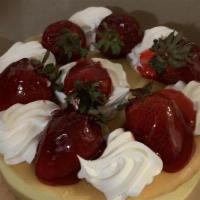 Strawberry Cheesecake  With Crust · 