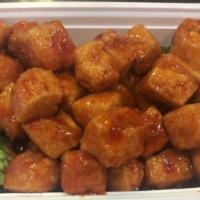 General Tso'S Tofu · Vegetarian, Spicy. Served with white rice.