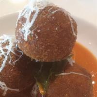 Meatballs · Tomato sauce