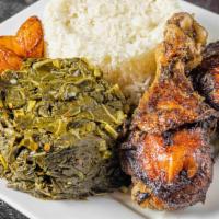 Jerk Chicken Only (2) · Leg and thigh.