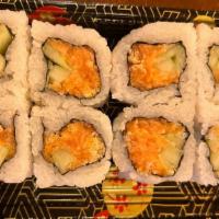 Spicy Salmon Roll(8Pcs) · Spicy salmon, cucumber