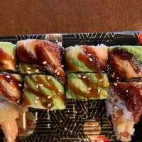 Ninja Roll(8Pcs) · shrimp tempura inside, eel and avocado & eel sauce on top