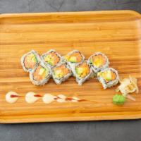 Tropical Party Roll · Spicy tuna, avocado and mango.