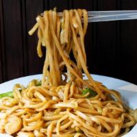 House Fried Noodle · Wok-Fried Wheat Noodles With Your Choice of Protein (Chicken Breast, Beef Tenderloin, Shrimp...