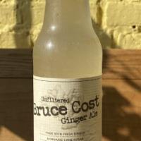 Bruce Cost Ginger Ale · Fresh ginger and organic cane sugar. Shake gingerly before drinking.