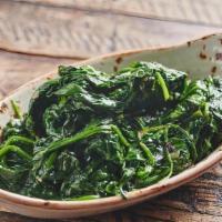 Spinaci Saltati · sautéed spinach, garlic, Felice extra virgin olive oil