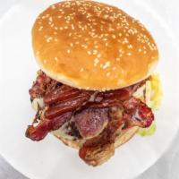 Bacon Cheese Burger Sandwich · 