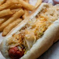 New York Dog · Sauerkraut & spicy brown mustard.