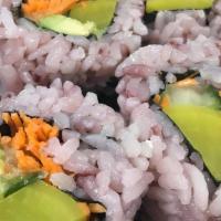 Veggie Sushi Roll · avocado, cucumber, pickled radish, sushi rice