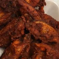 Side Of Fried Chicken Wings (10 Pieces) · Spicy. Hot fried chicken wings.
