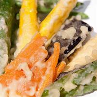 Vegetable Tempura · Served with white rice soup or salad.