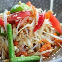 Tum Thai · Best seller! Original styled Thai spicy papaya salad. *Contain Peanuts.