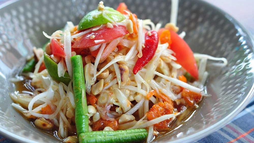 Tum Thai · Best seller! Original styled Thai spicy papaya salad. *Contain Peanuts.