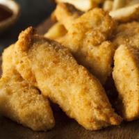 Crispy Tender Basket With Teriyaki Sauce · Chicken Tenders made perfectly crispy, served on a bed of customer's choice of fries. Served...