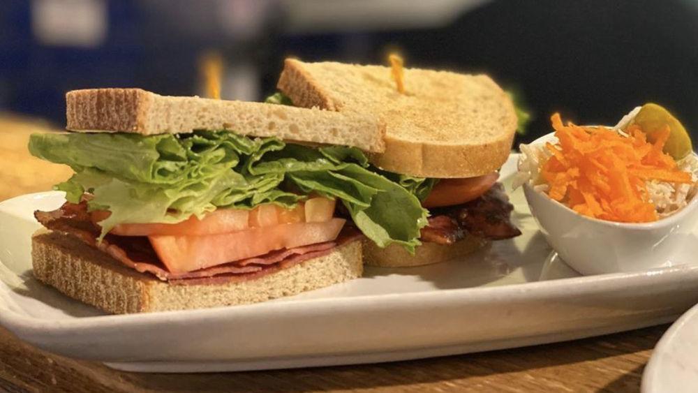 Blt Sandwich · Sourdough toast, crispy bacon, lettuce and tomato.