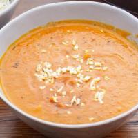 Paneer Makhani · Homemade Indian cheese in a mild Makhani sauce