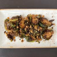 Brussels Sprouts Frite · spiced cashews, lemon, honey