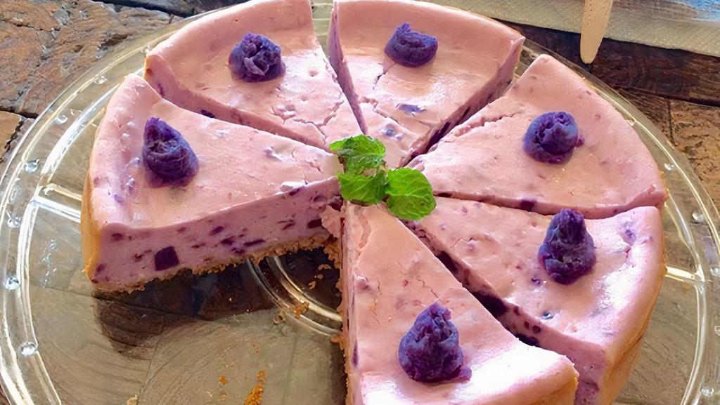 Molokai Sweet Potato Cheesecake · Kaimana farm cafe signature frozen cheesecake. Vegetarian and gluten free.