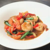 Basil Sauce · Classic dish with fresh basil leaves, string beans, carrots, onions, bell peppers, chili and...