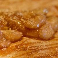 Apple Pie Crêpe · Cinnamon, sweetened apples, caramel and graham cracker crumbs. All sweet crepes are not serv...