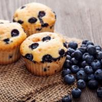 Blueberry Muffin · Freshly baked Blueberry Muffin.