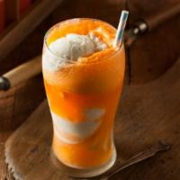 Creamcicle · Delicious creamcicle, prepared with Orange juice and vanilla ice cream.