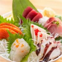 Sashimi Entrée · 18 pieces assorted sashimi. Served with side.