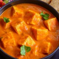 Paneer Butter Masala · A creamy mixture of traditional homemade paneer.