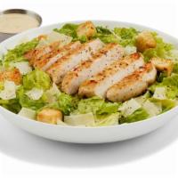 Chicken Caesar Salad · GRILLED CHICKEN / ROMAINE / PARMESAN GARLIC / CAESAR DRESSING / SHAVED PARMESAN / LEMON PEPP...