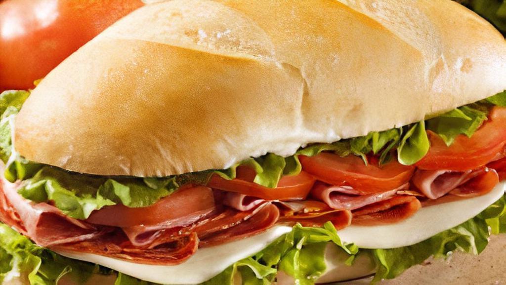 Italian Sandwich Combo · Salami, pepperoni, ham and provolone with lettuce, tomatoes and vinaigrette.