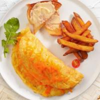 Byo Omelette Breakfast Platter  · Create your own breakfast omelette platter with our selection of meats, veggies, fried potat...