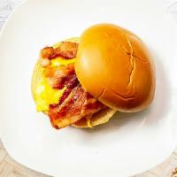 Bacon Breakfast Sandwich · Your choice of eggs, bacon, and cheddar cheese on your choice of bread.