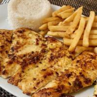 Chicken Breast Dinner · Served with 2 sides