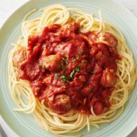 Traditional Pasta With Tomato Sauce · Imported Italian pasta home-cooked in San Marzano tomato sauce.