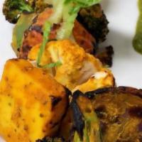 Grilled Veg Platter · Vegan. Assorted Vegetables Marinated Indian Hearbs & Yogurt
