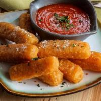 Mozzarella Sticks · 6 piece made with whole milk mozzarella, these creamy cheese sticks are additive-free for lo...