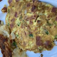 Western Omelette · Ham, onions, and peppers.