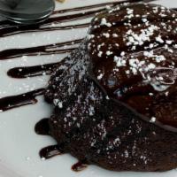 Chocolate Lava Cake · Delicious chocolate cake with a warm gooey chocolate center; served with vanilla ice cream a...