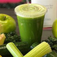 Daily Revival Juice · Vegetarian. Vegan.Lemon, kale, cucumber, and celery.
