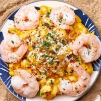 Truffle Shrimp Mac & Cheese · Macaroni prepared with a housemade cheese sauce, bread crumbs, white truffle, and plump shrimp