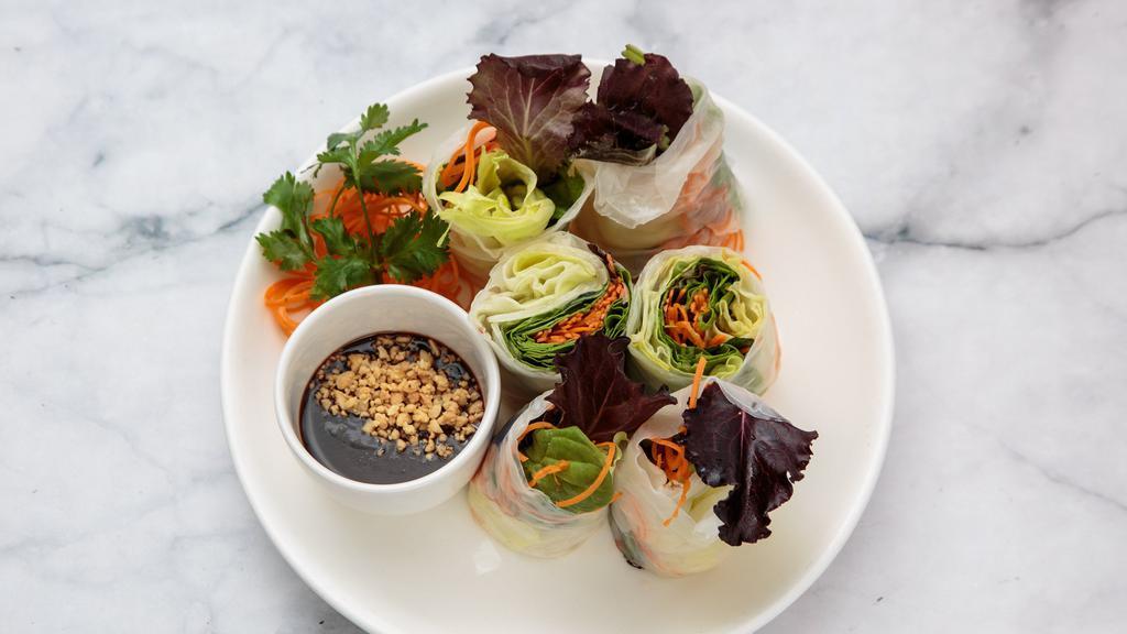 Summer Roll  · Shrimp or tofu. Lettuce, carrot, basil wrapped in a soft rice paper served with hoisin and crushed peanut.