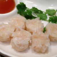 Shumai(烧卖) · Steamed shrimp dumplings.
