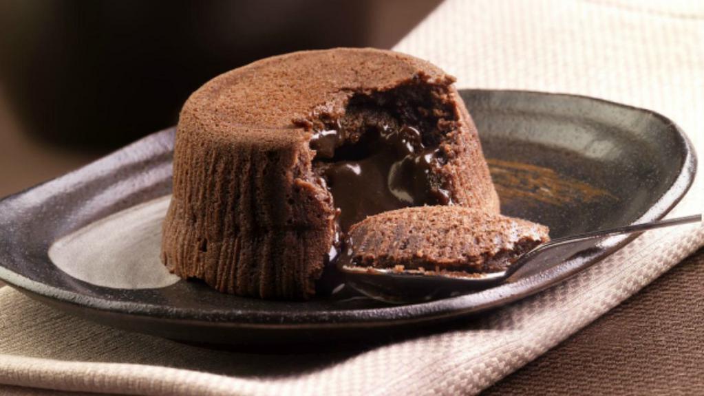 Chocolate Souffle · Moist chocolate cake with a heart of creamy rich chocolate