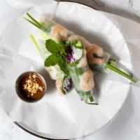Summer Roll · shrimp, thin rice noodle, lettuce, rice paper wrap
