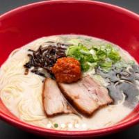 Tonkotsu Ramen · Choice of: roast pork, chicken, shrimp, w/ scallion, bean sprout w/ pork bone broth noodle s...