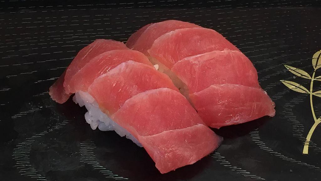 Tuna · Sushi with the rice and sashimi not