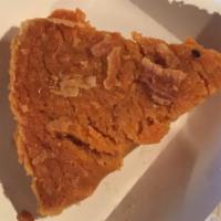 Sweet Potato Pie Slice · Also available in whole pies, subject to availability.
