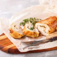 The Chicken Roll · Our fresh, made daily pizza dough rolled around tender chicken and mozzarella cheese and bak...