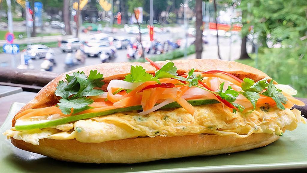 Eggs Sandwich Bánh Mi Trứng · Fresh house bake french bread