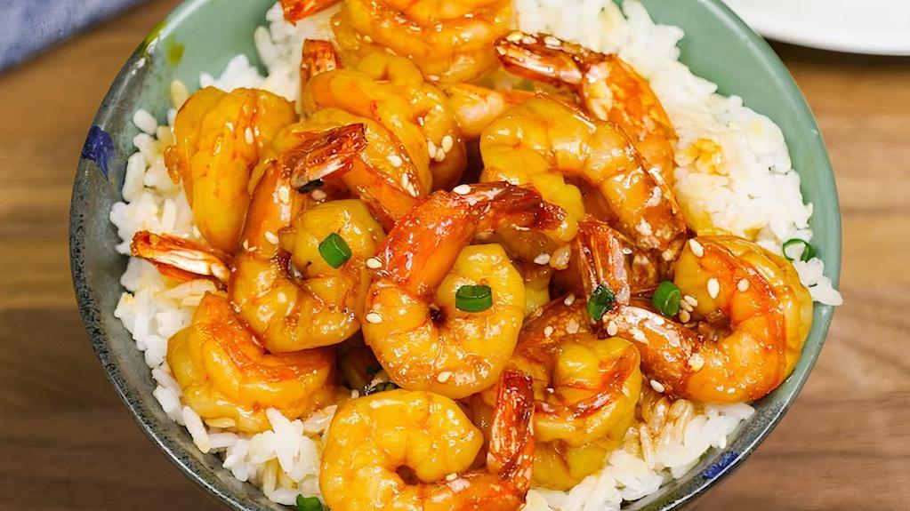 Rice With Garlic Shrimp · Tom toi